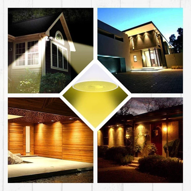 Alt view image 6 of 6 - 4 Pack PAR38 Amber Yellow LED Bug Light Bulb Outdoor LED Flood Light Bulb 17W 170 Watt Equivalent Dimmable Waterproof E26 Bug LED Yellow Light Bulbs Warm Bug-Free Lighting for Home Insect Repellent