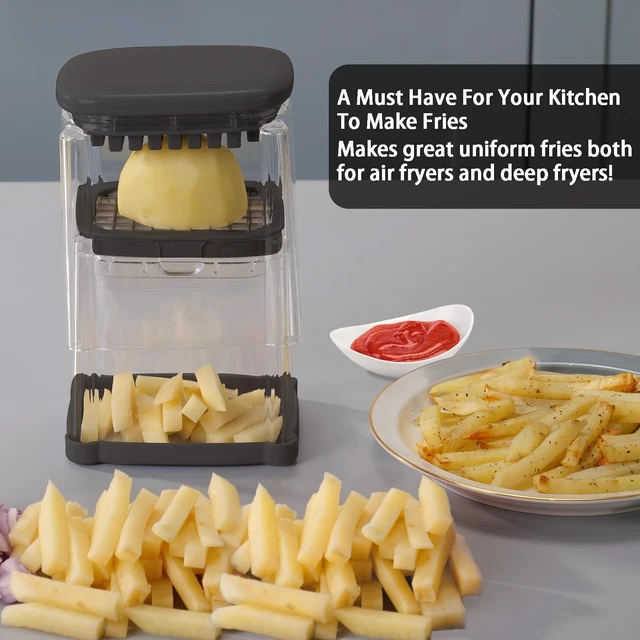 Alt view image 2 of 7 - French Fry Cutter, Potato Onion Cutter, Professional Homestyle Vegetable Chopper Dicer, Great for Potatoes Carrots Cucumbers Zucchini Peppers 3/8 inch Blade(Only 1 Blade)