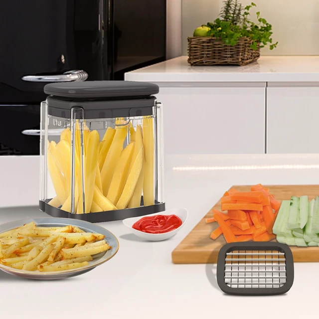 Alt view image 6 of 7 - French Fry Cutter, Potato Onion Cutter, Professional Homestyle Vegetable Chopper Dicer, Great for Potatoes Carrots Cucumbers Zucchini Peppers 3/8 inch Blade(Only 1 Blade)
