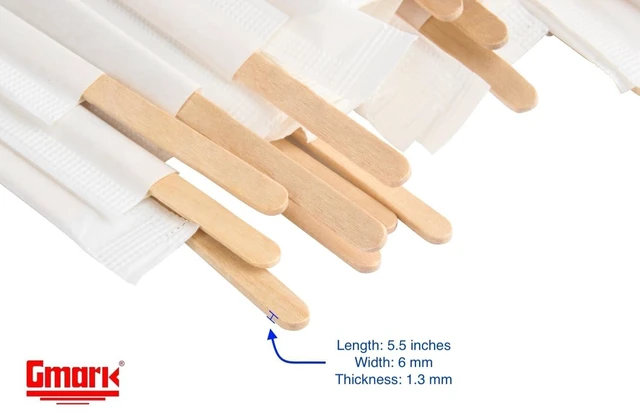 Alt view image 2 of 7 - 1.8mm Individually Wrapped Coffee Stir Sticks 7 inch 500 Count Extra Thick Heavy Duty Birch Wood - Professional Paper Wrapped Coffee & Tea Stirrers, Snap-Resistant & Eco-Friendly GM1116A