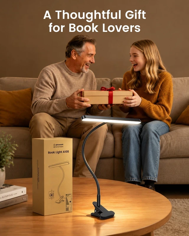 Alt view image 7 of 7 - 11.3" Wide Coverage Clip on Light, 57 LED Reading Light for Bed | 3 Color Modes &5 Brightness Levels, 1800K Amber Light, Plug-in Clip on Lamp for Desk, Headboard, Bed, Bedside, Work, Craft