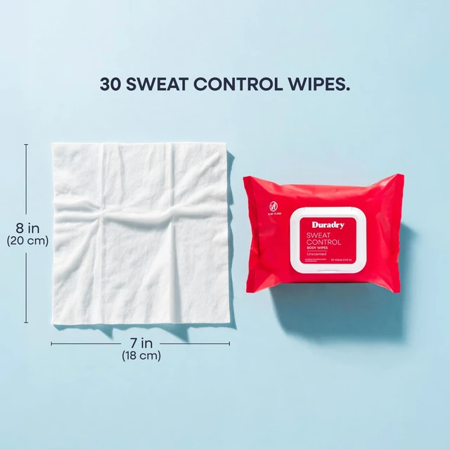 Alt view image 5 of 7 - Sweat Control Body Wipes Full-Body Sweat Protection, Unscented | Easy-to-use sweat control for chest, hands, feet, back, groin and more. Stay fresh and confident wherever the day takes you.