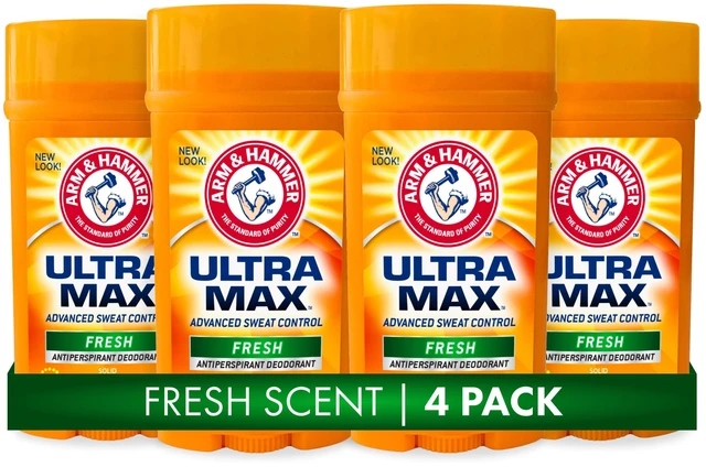 Main image of ULTRA MAX Deodorant, Fresh Scent, Solid Stick 2.6 oz, 4-Pack | Antiperspirant Deodorant, 24-Hour Sweat Protection and Odor Control