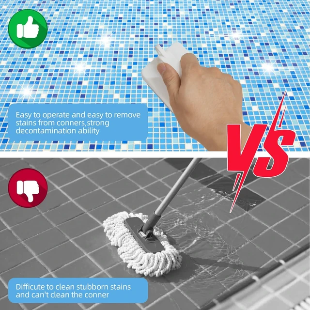 Alt view image 5 of 7 - 6 Pack Pool Pumice Stones with Handle, Handheld Replacement Cleaning Blocks for Pool Tiles, Spa, Grout, and Concrete Stain Removal