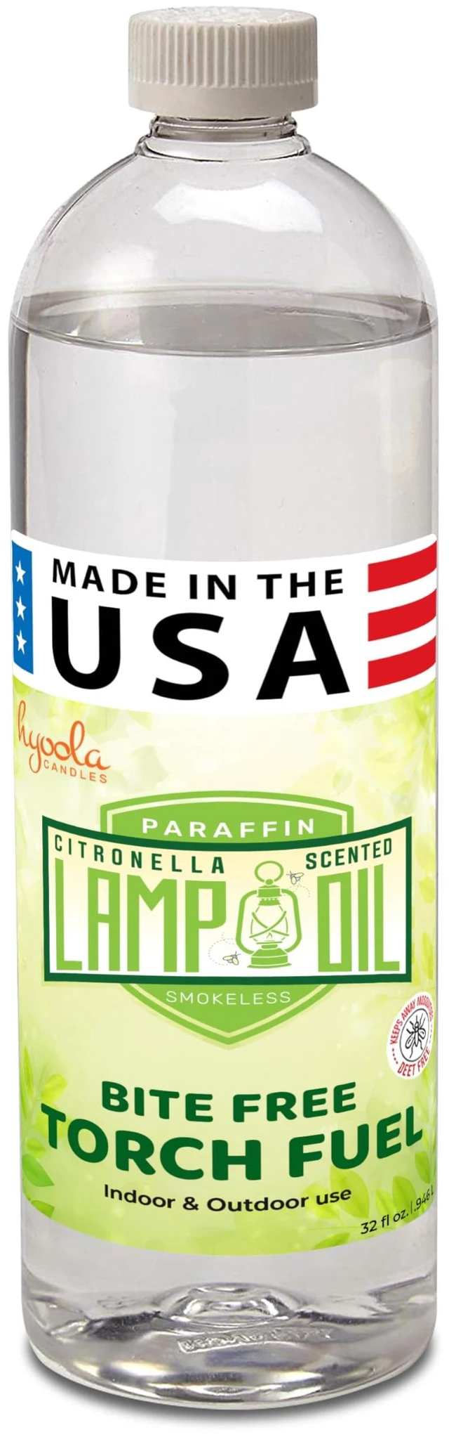 Main image of Citronella Lamp Oil, 32 Ounces - Smokeless Insect and Mosquito Repellent Scented Paraffin Fluid for Indoor and Outdoor Lamp, Lantern and Oil Candle Use - by
