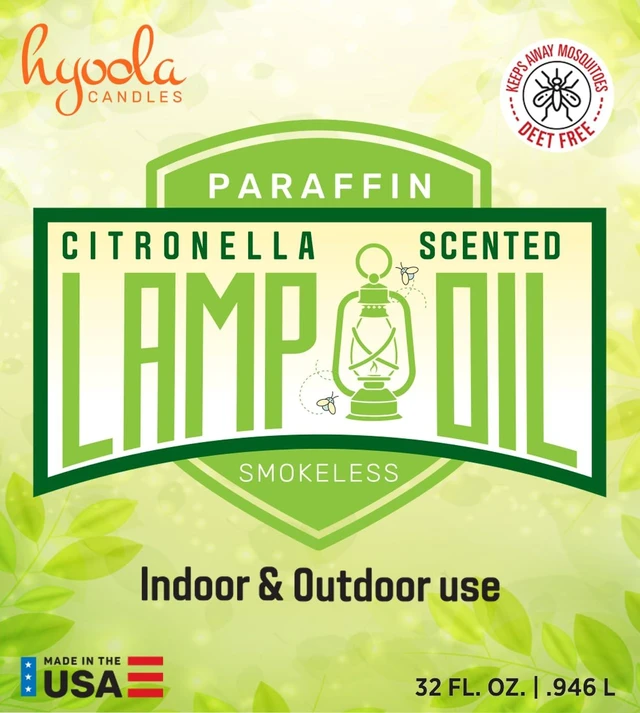 Alt view image 6 of 7 - Citronella Lamp Oil, 32 Ounces - Smokeless Insect and Mosquito Repellent Scented Paraffin Fluid for Indoor and Outdoor Lamp, Lantern and Oil Candle Use - by