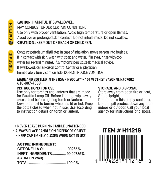 Alt view image 7 of 7 - Citronella Lamp Oil, 32 Ounces - Smokeless Insect and Mosquito Repellent Scented Paraffin Fluid for Indoor and Outdoor Lamp, Lantern and Oil Candle Use - by