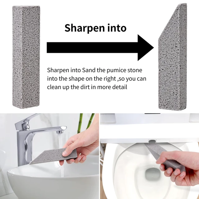 Alt view image 5 of 7 - 25 Pieces Pumice Stone Toilet Bowl Cleaner Sticks | Scouring stick removes hard water rings, for household bath, kitchen, pool cleaning, 5.9 inch
