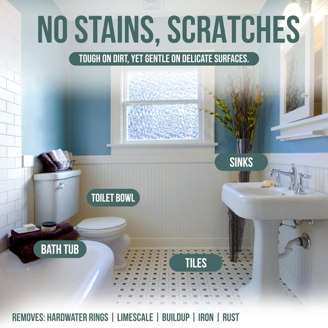 Alt view image 3 of 6 - Pumice Stone Toilet Bowl Cleaner with Handle (2-pack) - A Solution for Hard Water Stains on Toilets, Grills, Tiles, Grout & Pools