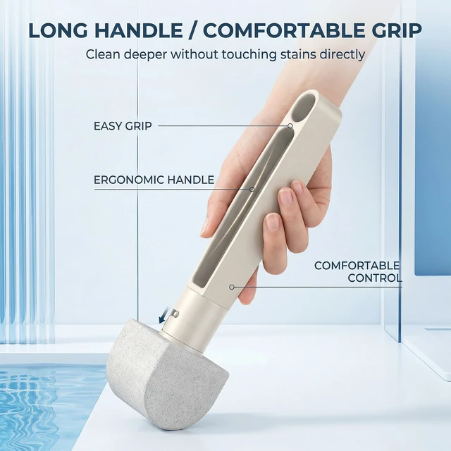 Alt view image 6 of 7 - Stone Toilet Bowl Cleaner 8 Refills for Hard Water & Limescale | Removes hard water rings & limescale from toilets, tiles & sinks without scratching 8 refill heads.