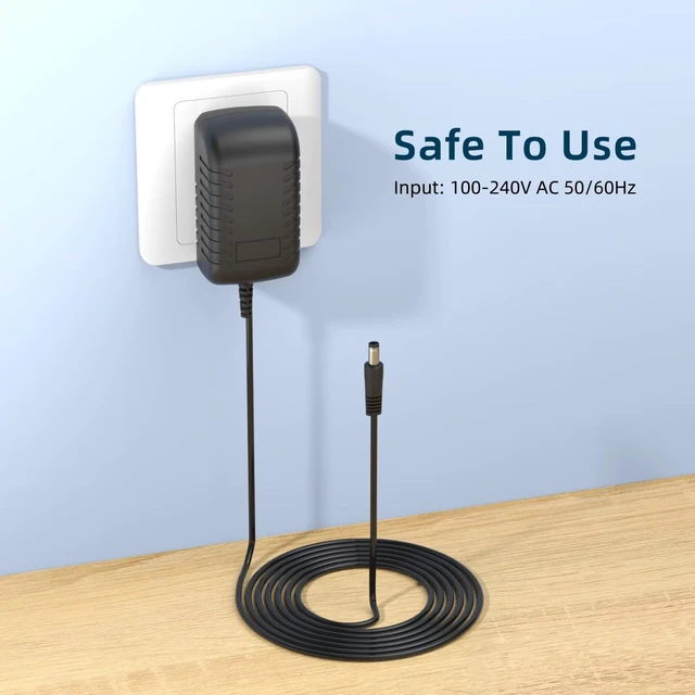 Alt view image 3 of 6 - 8.4V AC/DC Adapter Compatible With Fascial Gun GB-820 Massage Gun KH-320 6 Level Vibration BinNiao HULKBUZZ 7.4V Lithium Ion 7.4 Volt Battery Electric Massager DC8.4V 1A Power Supply Charger