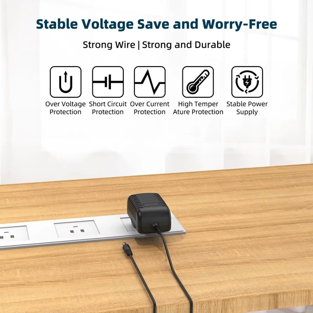 Alt view image 2 of 6 - 8.4V AC/DC Adapter Compatible With Fascial Gun GB-820 Massage Gun KH-320 6 Level Vibration BinNiao HULKBUZZ 7.4V Lithium Ion 7.4 Volt Battery Electric Massager DC8.4V 1A Power Supply Charger