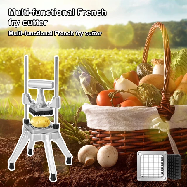Alt view image 7 of 7 - Commercial Vegetable Replacement Chopper 3/8 Blade | Replacement Chopper Dicer Stainless Steel Blade and Pusher Block for Fruit Cutting Machine Tomato onion French Fries Cutter