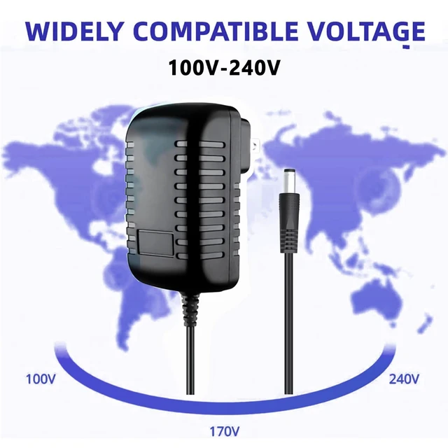 Alt view image 5 of 6 - 8.4V AC/DC Adapter Compatible with Fascial Gun GB-820 Massage Gun KH-320 6 Level Vibration BinNiao HULKBUZZ 7.4V Lithium Ion 7.4 Volt Battery Electric Massager DC8.4V 1A Power Supply Charger