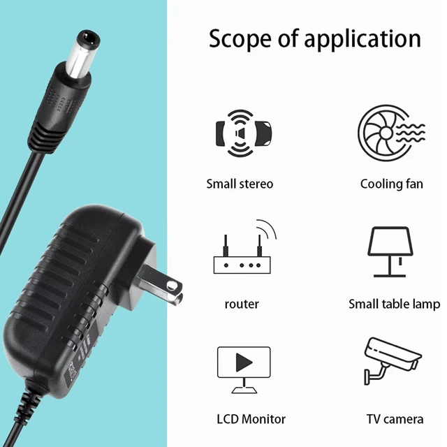 Alt view image 6 of 6 - 8.4V AC/DC Adapter Compatible with Fascial Gun GB-820 Massage Gun KH-320 6 Level Vibration BinNiao HULKBUZZ 7.4V Lithium Ion 7.4 Volt Battery Electric Massager DC8.4V 1A Power Supply Charger