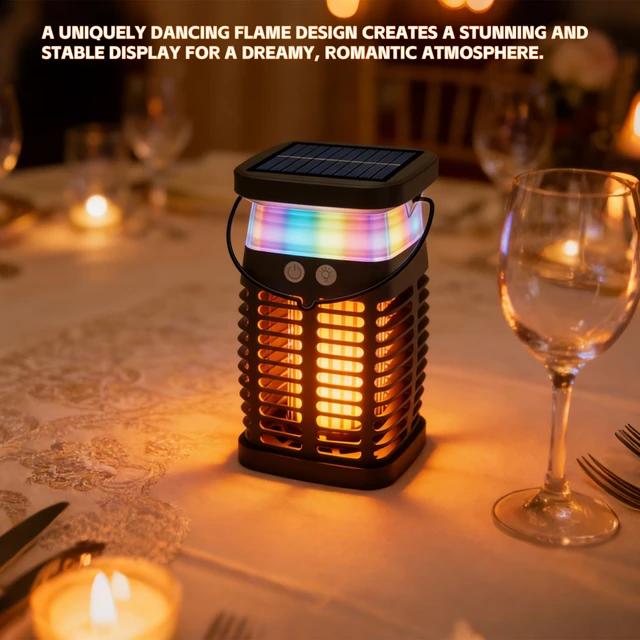 Alt view image 4 of 7 - Solar Bug Zapper Indoor Outdoor, Rechargeable Portable Mosquito Zapper with RGB Light & Reading Lamp, Waterproof Electric Fly & Flying Insect Trap for Home, Patio, Backyard, Camping