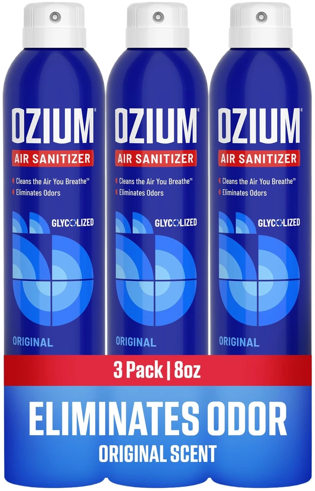 Main image of 8 Oz. Air Sanitizer & Odor Eliminator Spray | For Homes, Cars, Offices and More, Original Scent, Pack of 3