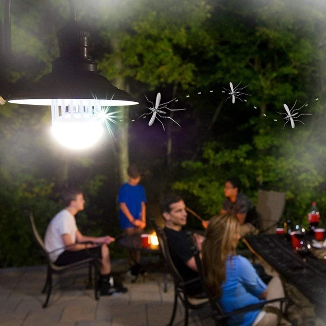 Alt view image 6 of 7 - 2 Pack Bug Zapper Light Bulb 2 in 1 LED Electronic Light Trap for Fruit Flies, Mosquito, Bug, Insect and Fly Control Killer - Traps