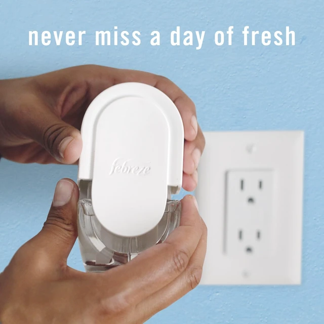 Alt view image 7 of 7 - Plug In Air Freshener, Odor-Fighting Scented Oil Refill, Air Fresheners for Home and Bathroom and Kitchen, Long Lasting for Strong Odors, Ocean & Mountain Scents, 0.87oz Refills, 4 Count