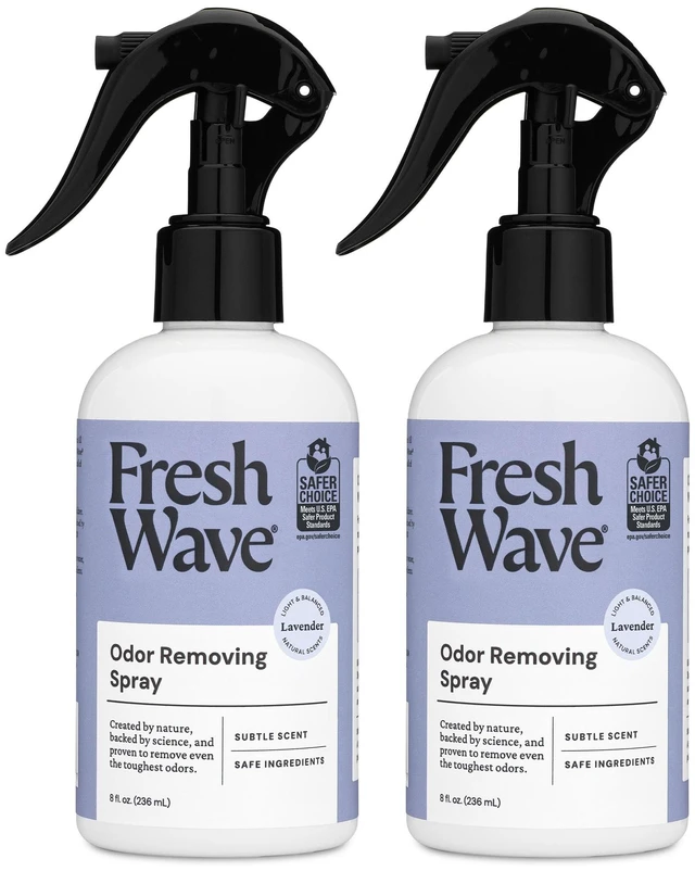 Main image of Lavender Room and Fabric Air Freshener Spray, 2-Pk, 8 oz | Plant-based formula, Pet-safe and people-safe, Fabric and room deodorizer , For upholstery, carpets, shoes, and pet bedding