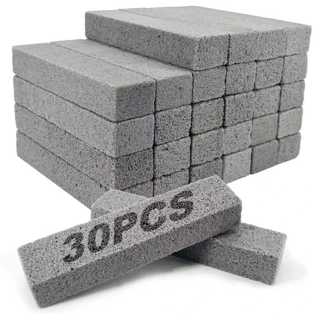 Main image of 30 Pack Pumice Stone for Toilet Bowl CleaningScouring Stick Remove Toilet Bowl Hard Water RingsPumice Stone for CleaningToilet, Bathtubs, Kitchen Sink, Grill, Household