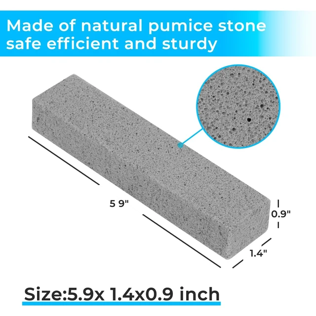 Alt view image 2 of 7 - 30 Pack Pumice Stone for Toilet Bowl CleaningScouring Stick Remove Toilet Bowl Hard Water RingsPumice Stone for CleaningToilet, Bathtubs, Kitchen Sink, Grill, Household
