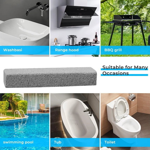 Alt view image 3 of 7 - 30 Pack Pumice Stone for Toilet Bowl CleaningScouring Stick Remove Toilet Bowl Hard Water RingsPumice Stone for CleaningToilet, Bathtubs, Kitchen Sink, Grill, Household