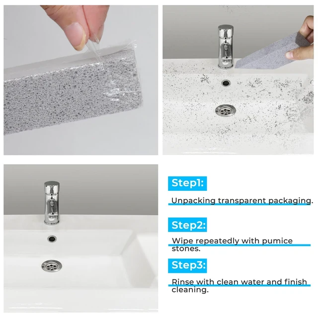 Alt view image 6 of 7 - 30 Pack Pumice Stone for Toilet Bowl CleaningScouring Stick Remove Toilet Bowl Hard Water RingsPumice Stone for CleaningToilet, Bathtubs, Kitchen Sink, Grill, Household