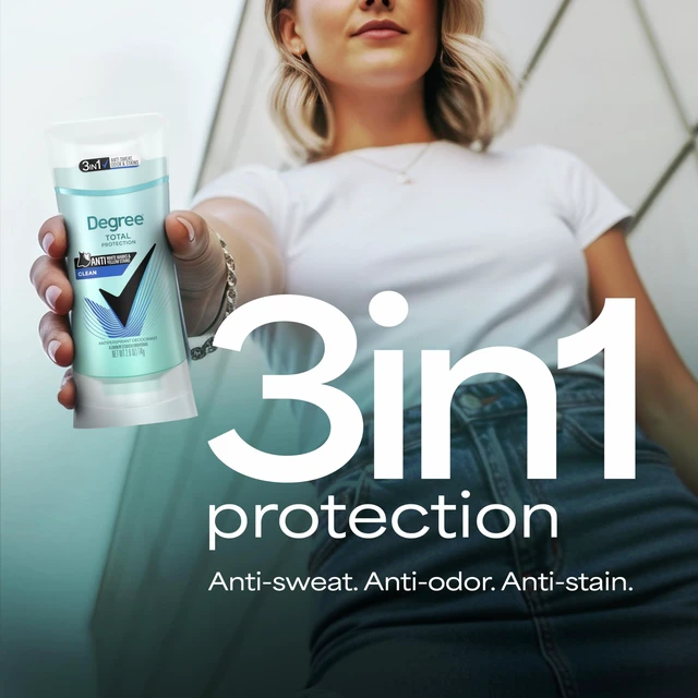 Alt view image 4 of 7 - Antiperspirant for Women Pure Clean 2.6 oz, Pack of 4 | Protects from Deodorant Stains