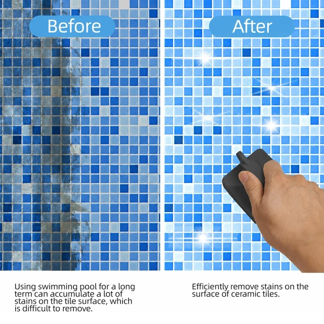 Alt view image 4 of 7 - 6 Pack Pool Pumice Stones with Handle, Handheld Replacement Cleaning Blocks for Pool Tiles, Spa, Grout, and Concrete Stain Removal