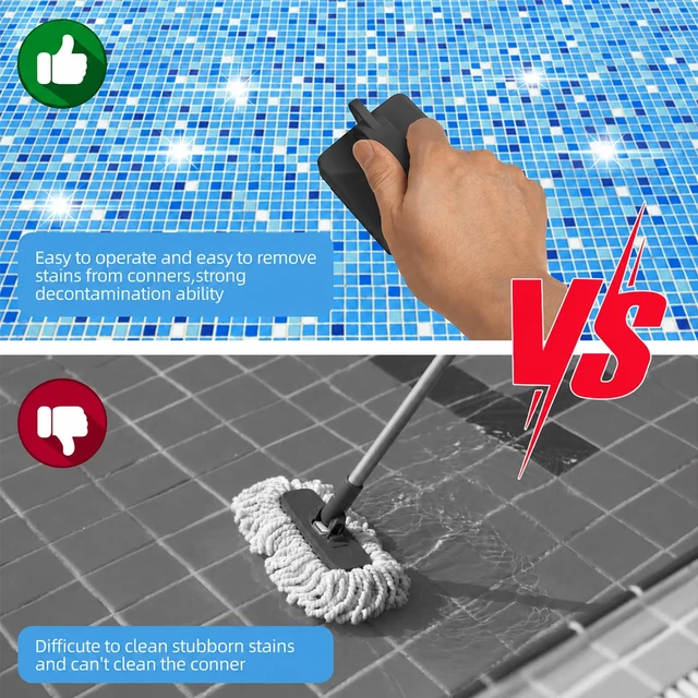 Alt view image 6 of 7 - 6 Pack Pool Pumice Stones with Handle, Handheld Replacement Cleaning Blocks for Pool Tiles, Spa, Grout, and Concrete Stain Removal