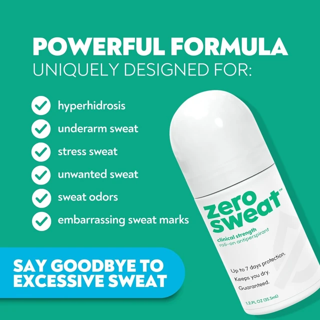 Alt view image 2 of 7 - Antiperspirant Deodorant Clinical Strength Hyperhidrosis Aid | Highest Strength Treatment Reduces Excessive Armpit Sweat and Odor, One Application Lasts Up to 7 Days, Made in USA