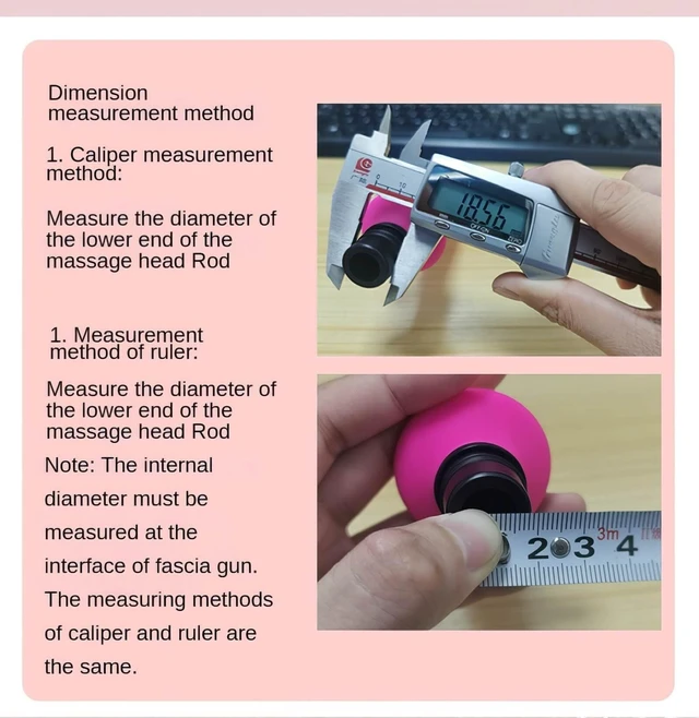 Alt view image 5 of 6 - Massage Gun Heads,Silicone DeepMassage Gun Attachments, Tissue Percussion Trigger Point Massage Replacement Head, Plug and Play Comfort Tools (Size : 12MM-13MM)