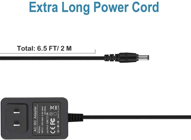 Alt view image 7 of 7 - 24-25.2V Massage Gun Charger for TOLOCO EM26 T11 Pro, Opove M3 Pro, Opove G3 Pro, Hyperice Hypervolt Muscle Power Cord