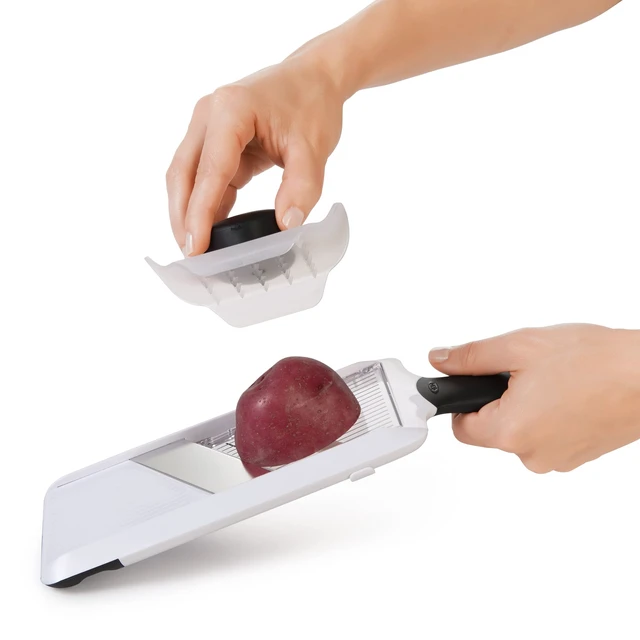 Alt view image 7 of 7 - Good Grips Handheld Mandoline Slicer with Non-Slip Handle for Kitchen | OXO Good Grips Handheld Mandoline Slicer for Kitchen, Adjustable Vegetable Slicer