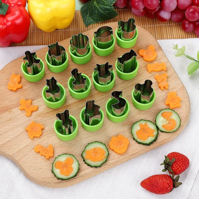 Alt view image 2 of 7 - 35 Pack Cookie Cutters Fruit Cutter Shapes Set Crinkle Cutter