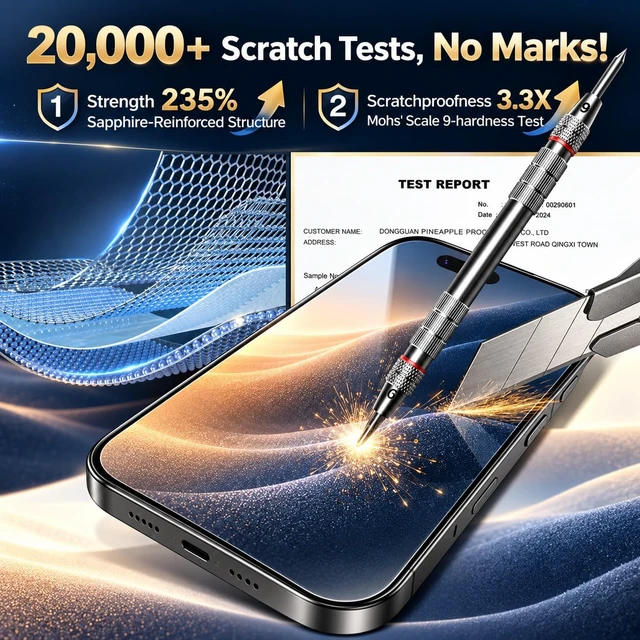 Alt view image 7 of 7 - -4+2 Pack for iPhone 14 Pro Screen Protector (6.1") HD Clear | 2-Pack Lens Protectors, Alignment Kit, Easy Installation, Case-Friendly, 9H+ Tempered Glass, Scratch Resistant, Ultra Clear