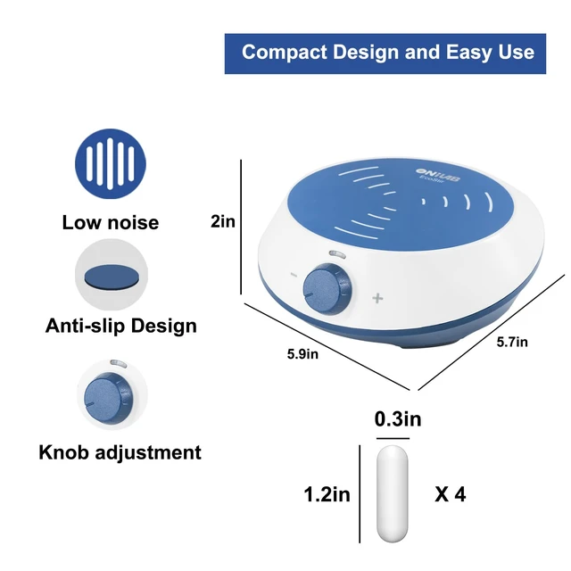 Alt view image 3 of 7 - Magnetic Stirrer, 3000ml Stirring Capacity, 4PCS Stir Bars | Magnetic Mixer for Efficient Stirring Operation, No Heating