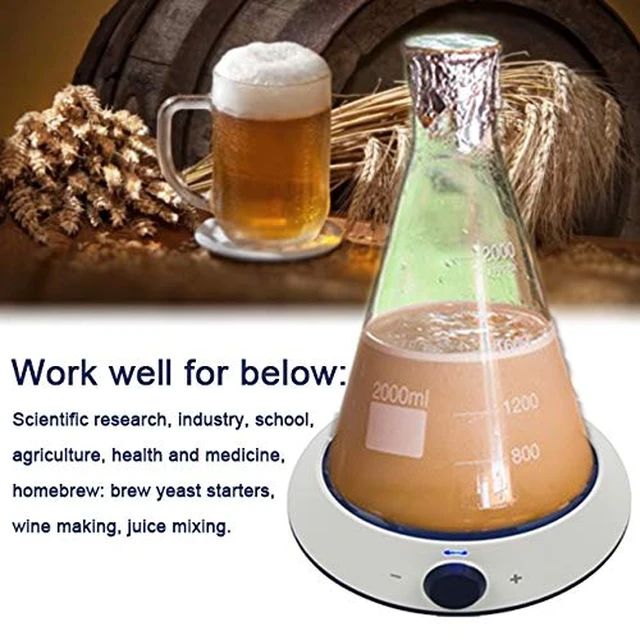 Alt view image 6 of 7 - Magnetic Stirrer, 3000ml Stirring Capacity, 4PCS Stir Bars | Magnetic Mixer for Efficient Stirring Operation, No Heating