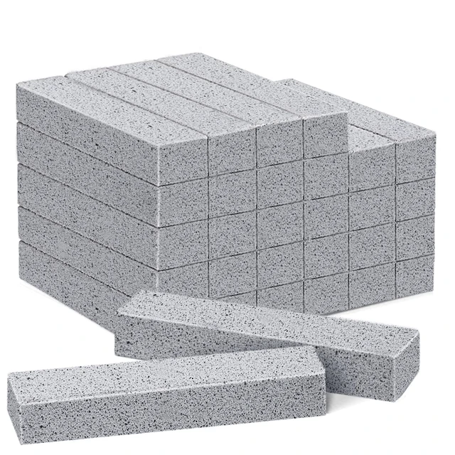 Main image of 30 Pack Pumice Stone Toilet Bowl Cleaner, Pumice Scouring Stick | Pumice Stone for Cleaning Limescale, Hard Water Stains & Rust from Toilets, Tubs, Grills, Pools and More