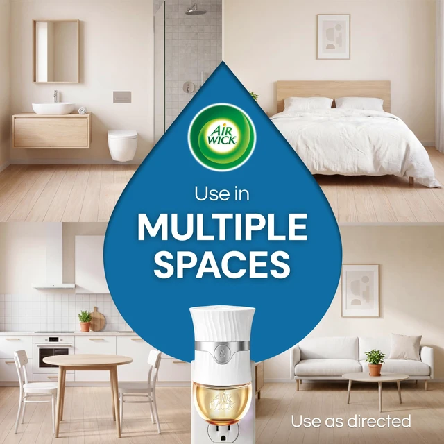 Alt view image 7 of 7 - Plug Refills, Deep Blue Sea & Beach Wood Scent, Essential Oils 5ct | Air Wick refills infused with essential oils, Deep Blue Sea & Beech Wood scent for a plug-in room freshener Air Freshener