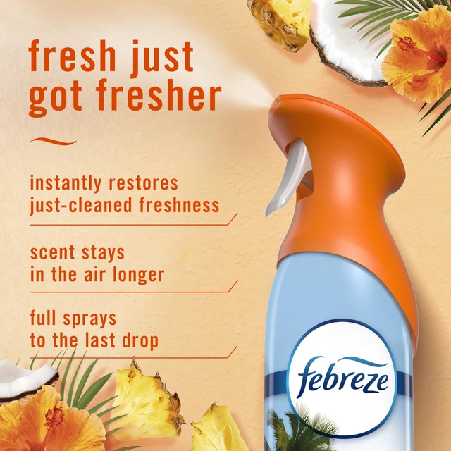 Alt view image 3 of 7 - Air Mist, Air Freshener Spray, Odor Fighting Room Spray, Deodorizer for Home Bathroom Kitchen Office Apartment Dorm Room Classroom, Hawaiian Aloha, 8.1oz, 6ct