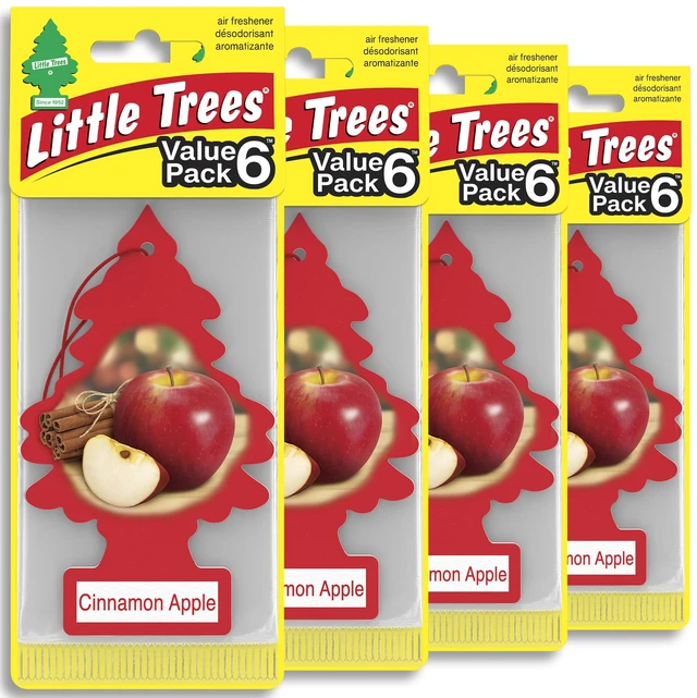 Main image of Car Air Freshener | Hanging Tree Provides Long Lasting Scent for Auto and Home | 24 Air Fresheners |Cinnamon Apple