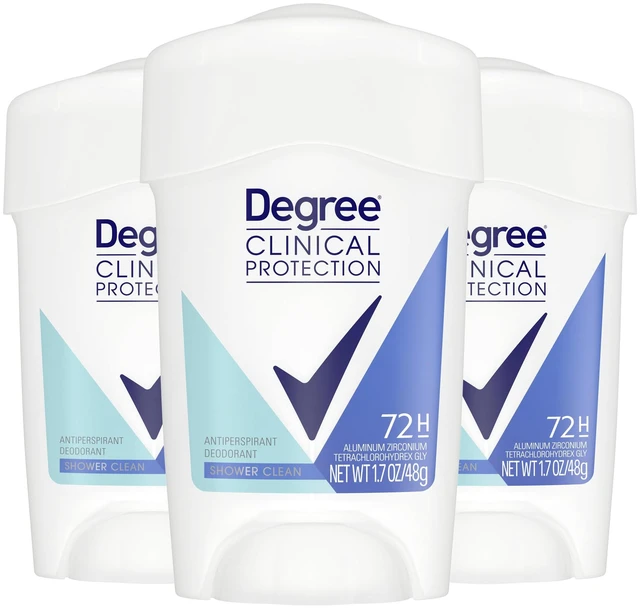 Main image of Clinical Protection Antiperspirant Deodorant, 3 Count, 1.6 oz | For high-pressure and active days, provides 96-hour protection across 5x types of sweat.