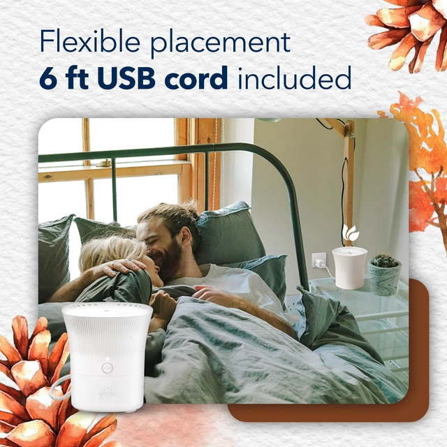 Alt view image 6 of 7 - Scent Flow PlugIns Air Freshener, Cashmere Woods, 1 Device+4 Refills | 0.67 fl oz Each, Includes 1 Device and 4 Refills, Scented and Essential Oils for Home and Bathroom Use, Adjustable Settings