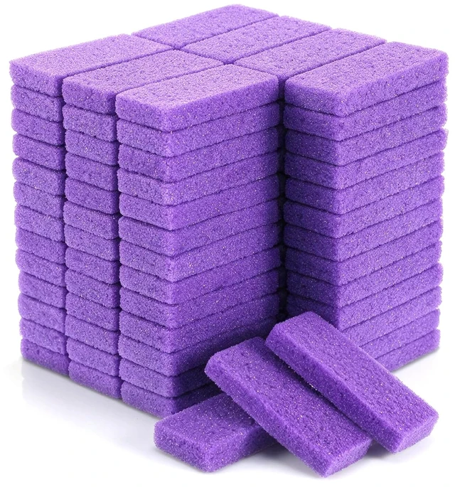 Main image of 160 Pcs 3.15" Foot Pumice Stone, Purple Disposable Callus Buffer for Feet | 160 Pack, 3.15x1.38x0.47 Inch, PU Material, Purple, Disposable, Single Use, for Salon Spa Home Pedicure Foot Care