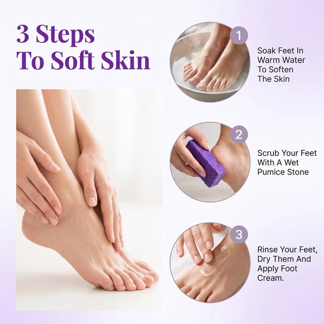 Alt view image 4 of 7 - 160 Pcs 3.15" Foot Pumice Stone, Purple Disposable Callus Buffer for Feet | 160 Pack, 3.15x1.38x0.47 Inch, PU Material, Purple, Disposable, Single Use, for Salon Spa Home Pedicure Foot Care