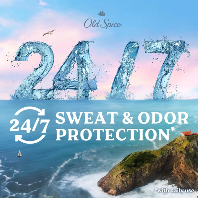 Alt view image 4 of 7 - Antiperspirant Deodorant for Men, Harbor Scent, 2.6 oz Pack of 3 | Dry Feel | Coastal Breeze Notes | 24/7 Sweat & Odor Protection | 24/7 Freshness | Skin Conditioners | Fresher Collection