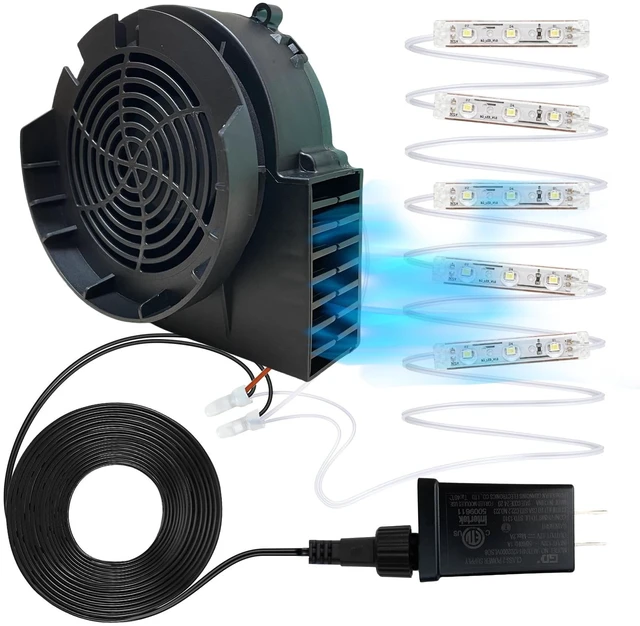 Main image of Halloween Inflatable Fan Replacement, Adapter for Christmas Yard Inflatable | 1.5A Air Blower 2A Plug, for 8-12 ft Halloween Inflatable Xmas Yard Blow Up