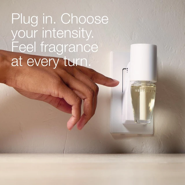 Alt view image 2 of 6 - Wallflowers Fragrance Plug, White Scent Control, 2 Pack | Plug-In Air Freshener Devices with 3 Intensity Levels for Customized Scent Control in Bedrooms, Bathrooms & Living Spaces